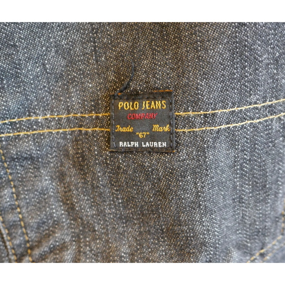 VTG Polo Jeans Company Ralph Lauren 5-POCKET CARPENTER C-5 36 x 33 Black - Picture 9 of 16